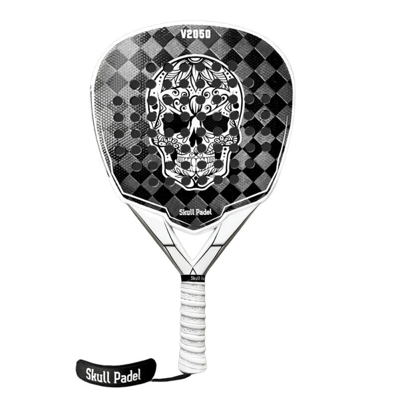 Padelio Raketė Skull Padel V2050 – White Black 24K - Servuok