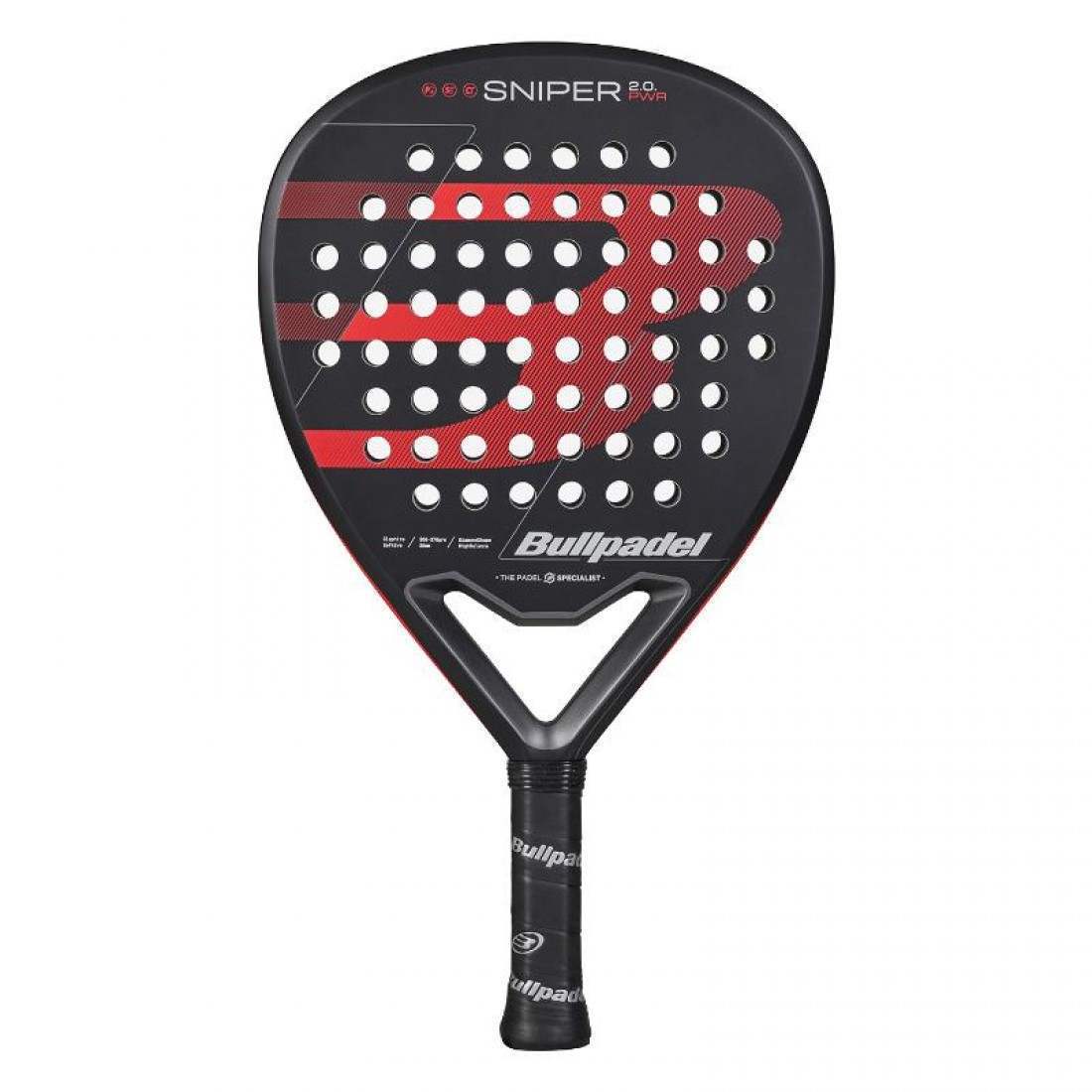 Padelio Raketė Bullpadel Sniper 2.0 Power Black 2026