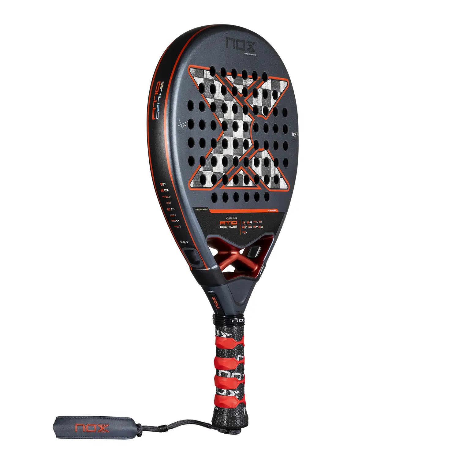 Ракетка Nox AT10 Genius 18K Alum 2025 Paddle - Агустин Тапиа
