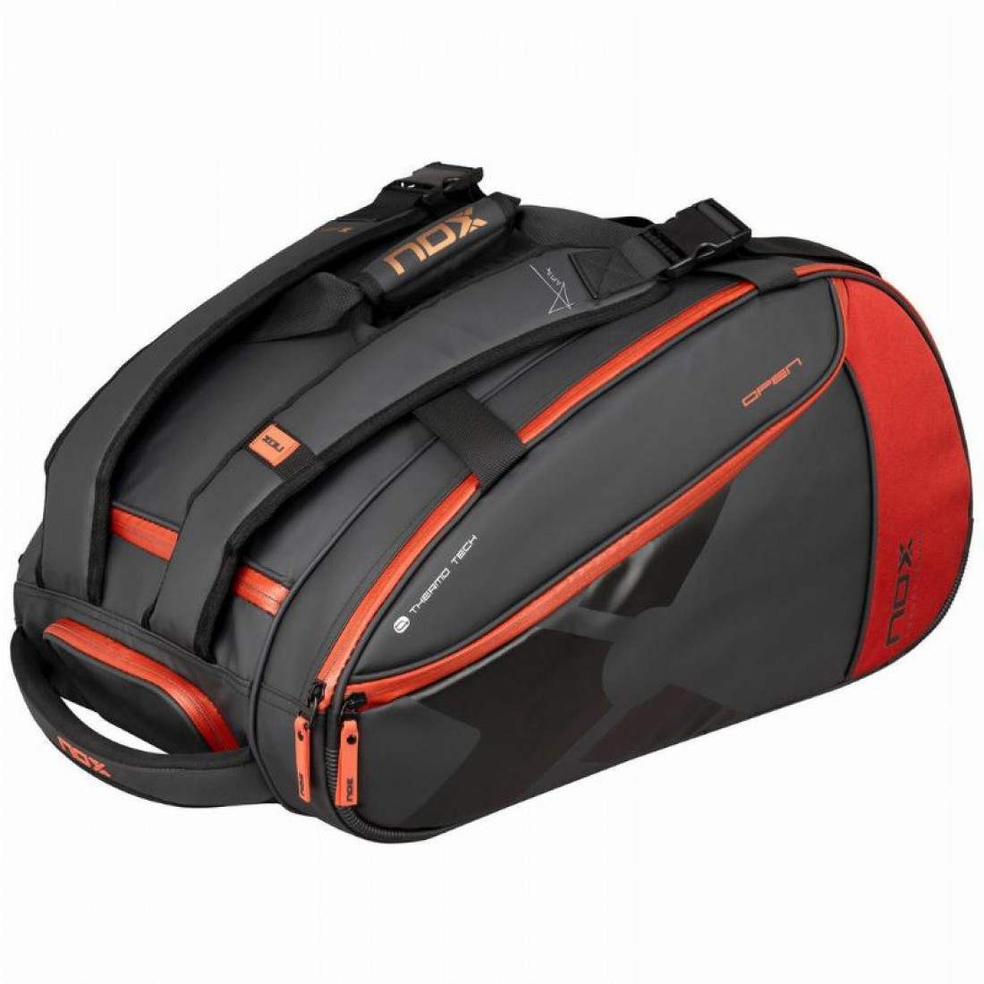 Padelio Kuprinė Nox AT10 Luxury Open Series Black Red - Servuok